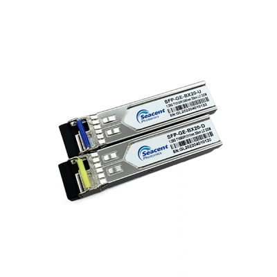 émetteur-récepteur simple de l'émetteur-récepteur directionnel LC/SC 1550nm Tx 1310nm Rx 20Km SFP du Bi 1.25Gb/S