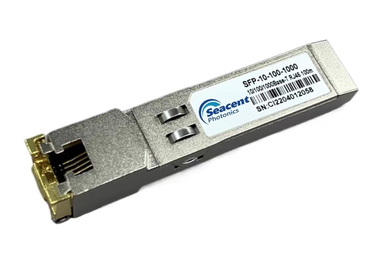 Émetteur-récepteur 0.01-1.25Gb/S que l'on peut brancher chaud 100m d'en cuivre de 10/100/1000BASE-T SFP