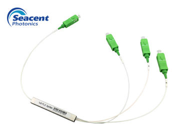 Diviseur optique de PLC de fibre de Seacent, mini type de PLC 1x3 avec le connecteur de SC/APC