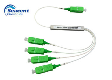 Type planaire micro du diviseur 1x4 de circuit d'onde lumineuse de PLC avec des connecteurs de SC/APC