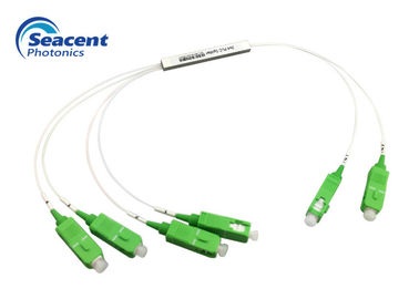 2x4 type micro diviseur optique de PLC de fibre avec l'excellente uniformité de la Manche