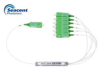 mini diviseur de PLC 1x6, uniformité optique de la Manche de diviseur de fibre de Ftth bonne