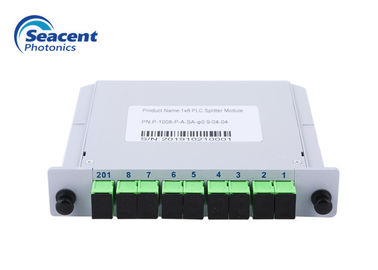 module optique 0.9mm d'insertion de boîte de diviseur de PLC de la fibre 1x8 avec le connecteur de Sc RPA