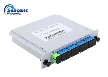 le diviseur 1x8 de PLC de cassette de 0.9mm 0.5m branchent le connecteur de Sc RPA