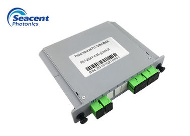 Diviseur 2x4 de PLC de cassette du design compact 7.8dB pour le réseau optique passif