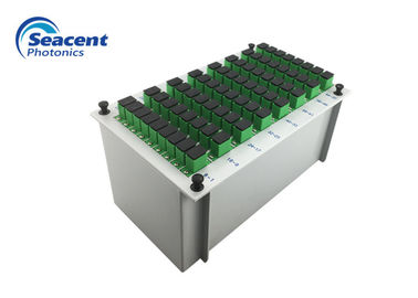 Type diviseur de PLC de fibre 2x64 0.9mm d'insertion avec la polarisation stable