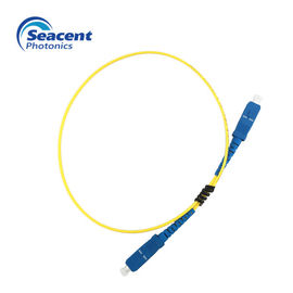 Corde de correction optique de fibre d'UPC, Sc recto de mode unitaire au pullover de fibre de Sc