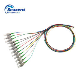 Poutre optique durable de couleur du tresse 12 de fibre avec le connecteur de ST/APC ou de FC/APC