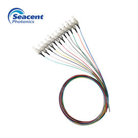 Tresse optique de fibre de poutre de couleur de la veste 12 de LSZH/PVC avec le connecteur de Sc UPC