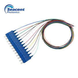 Polonais optique 2.0m du tresse UPC de fibre de Sc de poutre de 12 couleurs 3.0mm avec la veste de PVC