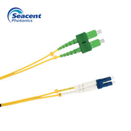 Tresse optique de fibre de duplex de mode unitaire avec le connecteur de FC/Sc/LC/St