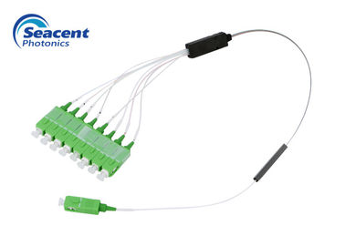 type uniformité optique 1260-1650 nanomètre de la branche 1x8 de la Manche de diviseur de PLC de fibre bonne