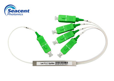 Mini type diviseur optique de PLC de fibre de 1x4 avec perte par insertion de connecteur de SC/APC la basse