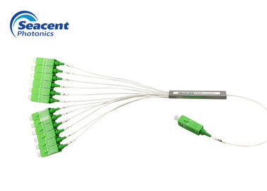 perte optique en acier de rapport spécial de diviseur de PLC de fibre du tube 1x12 basse